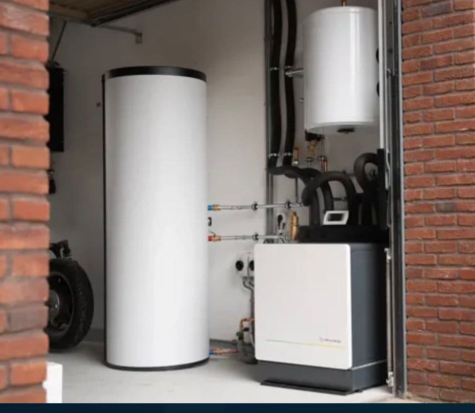 Warmtepomp-installatie met buffervat door Volterra Techniek